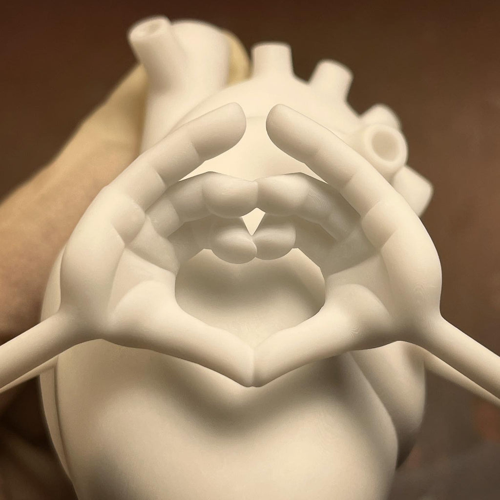 Heart Hands Porcelain Statue – Jason Freeny