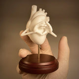 "Heart Hands" Porcelain Statue