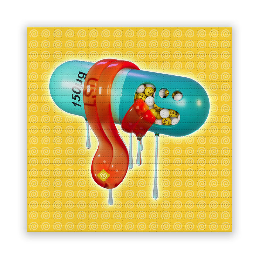 "Mr. Pill - Tabbed Out" Blotter Print (Limited Edition)