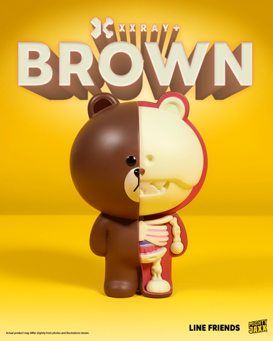 XXRAY PLUS Brown Limited Edition Art Toy (Signed)